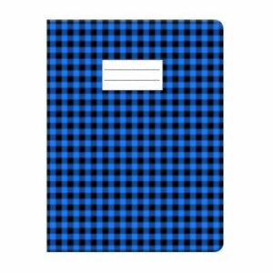 PROTEGE-CAHIER EN PVC VICHY A4 BLEU