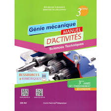 كتـاب ميكانـيـك أنشطـة شعبة تكنولوجيا الثالثة ثانوي