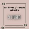 LOT LIVRE 5EME PRIMAIRE