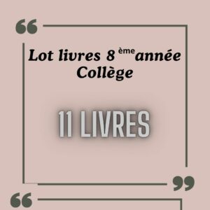 LOT LIVRE 8EME DE BASE