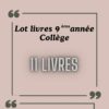 LOT LIVRE 9EME DE BASE