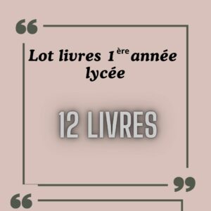 LOT LIVRE 1ERE SECONDAIRE