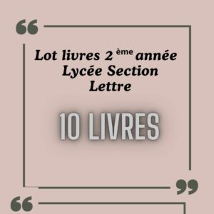 LOT LIVRE 2EME LETTRE SECONDAIRE