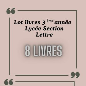 LOT LIVRE 3EME LETTRE SECONDAIRE