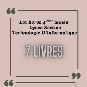 LOT LIVRE BAC INFO