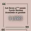 LOT LIVRE BAC ECO