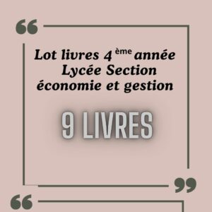LOT LIVRE BAC ECO