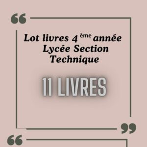 LOT LIVRE BAC TECHNIQUE
