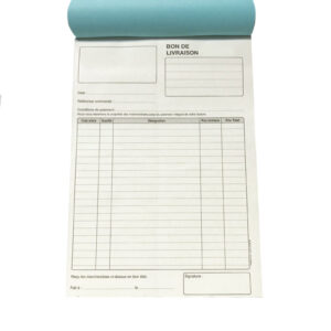 CARNET DE BON DE LIVRAISON