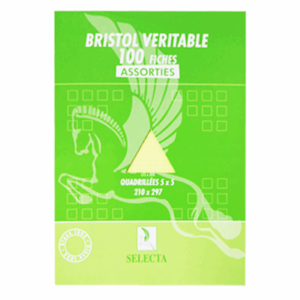 FICHE BRISTOL GM COULEUR  SELECTA