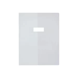 PROTEGE-CAHIER EN PVC GLOSSY 17*22 CM BLANC