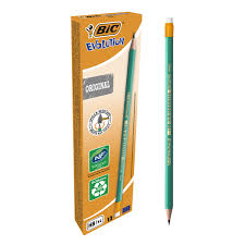 CRAYON NOIR+GOMME BIC N°2