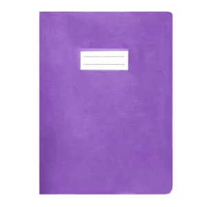 Protège-Cahier En Pvc Lino A4, MAUVE
