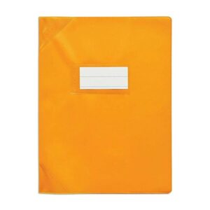 PROTEGE-CAHIER EN PVC GLOSSY 17*22 CM ORANGE